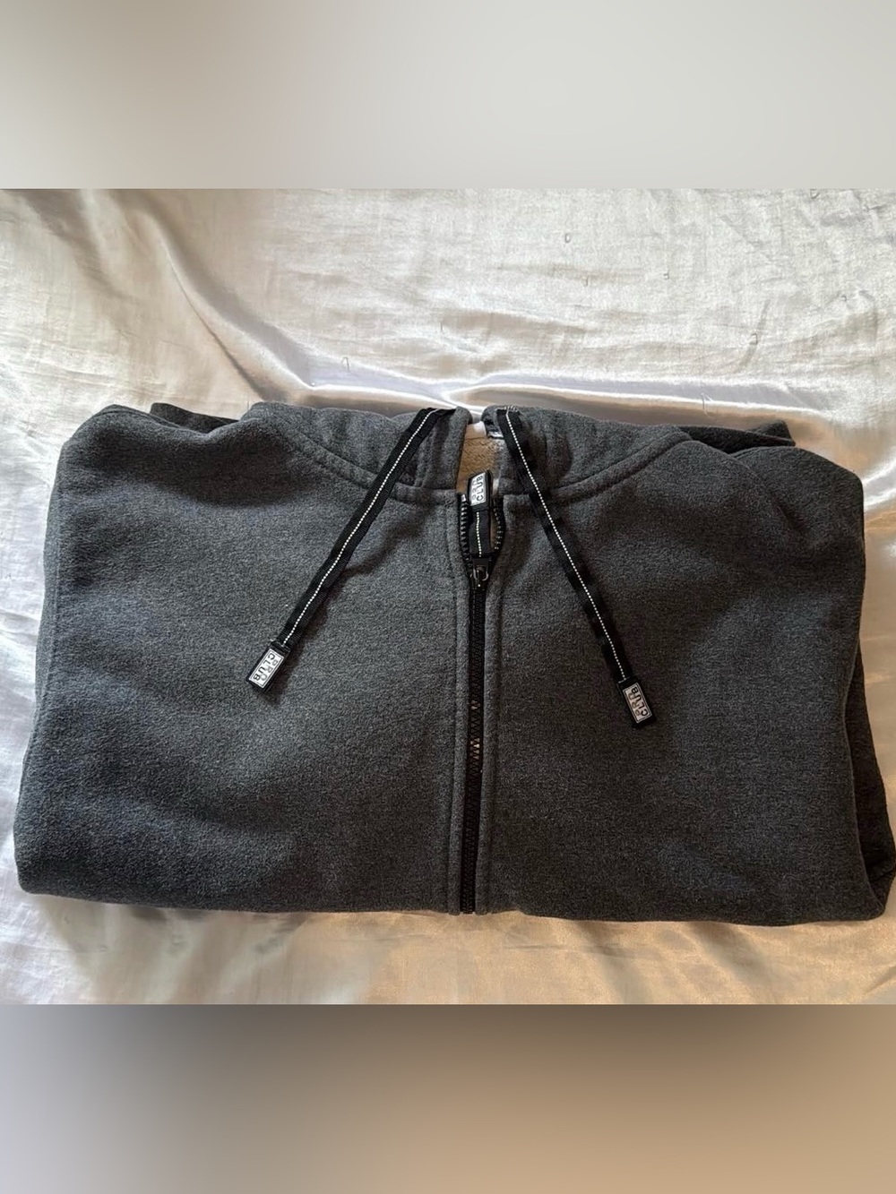Men's Charcoal Full-Zip Hoodie Jacket
